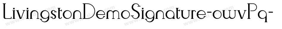 LivingstonDemoSignature-owvPq字体转换