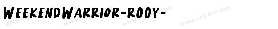 WeekendWarrior-r00y字体转换
