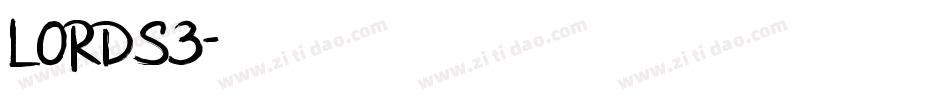 LORDS3字体转换
