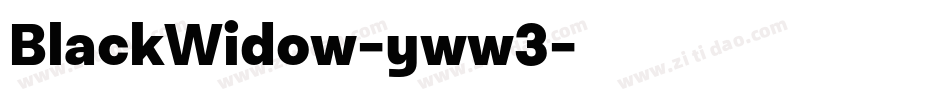 BlackWidow-yww3字体转换