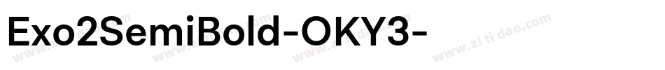 Exo2SemiBold-OKY3字体转换