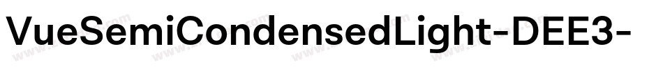 VueSemiCondensedLight-DEE3字体转换