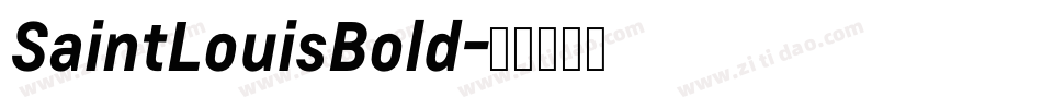 SaintLouisBold字体转换