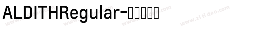 ALDITHRegular字体转换