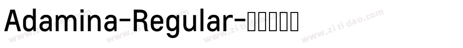 Adamina-Regular字体转换