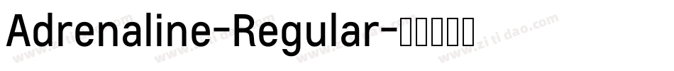 Adrenaline-Regular字体转换