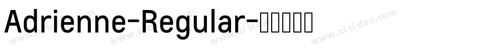 Adrienne-Regular字体转换