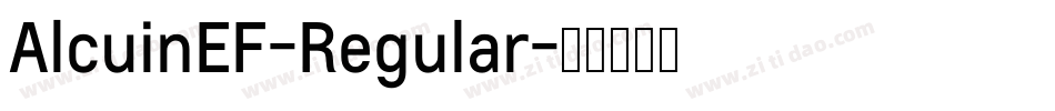 AlcuinEF-Regular字体转换