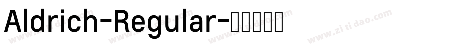 Aldrich-Regular字体转换