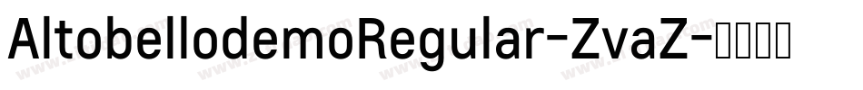 AltobellodemoRegular-ZvaZ字体转换
