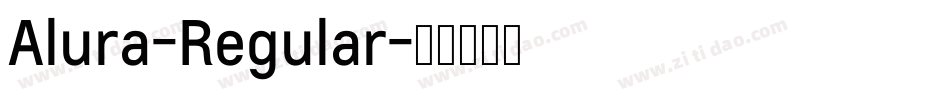 Alura-Regular字体转换