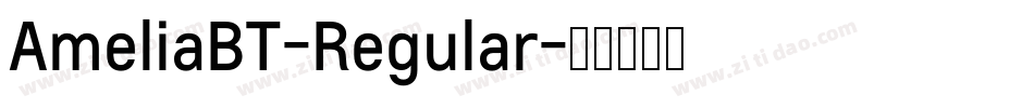 AmeliaBT-Regular字体转换