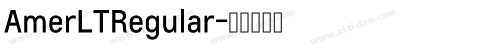 AmerLTRegular字体转换