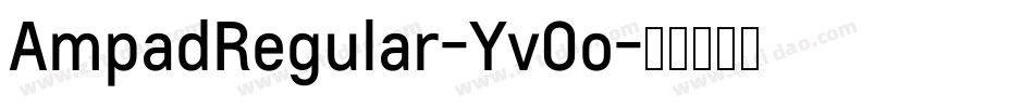 AmpadRegular-Yv0o字体转换