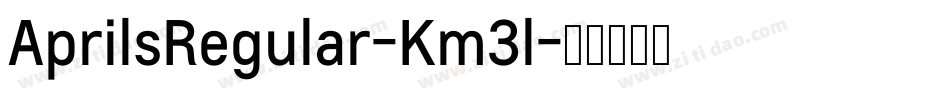AprilsRegular-Km3l字体转换