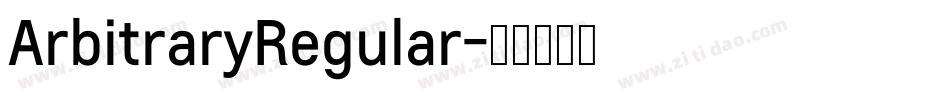 ArbitraryRegular字体转换