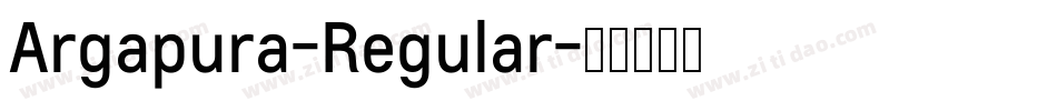 Argapura-Regular字体转换