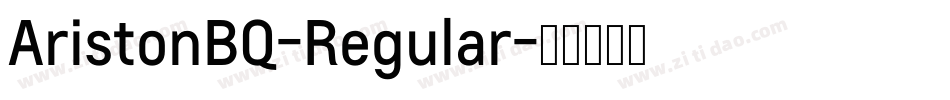 AristonBQ-Regular字体转换