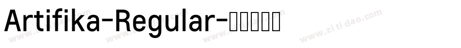 Artifika-Regular字体转换