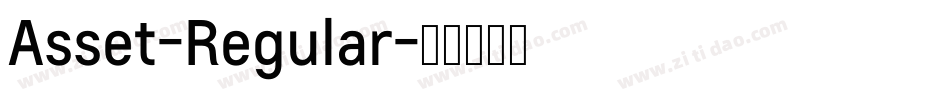 Asset-Regular字体转换