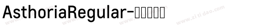 AsthoriaRegular字体转换