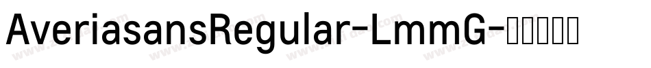AveriasansRegular-LmmG字体转换
