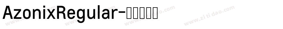 AzonixRegular字体转换