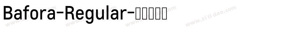 Bafora-Regular字体转换