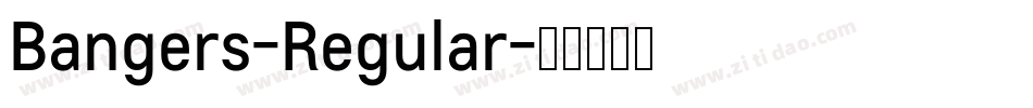 Bangers-Regular字体转换