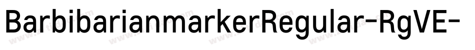 BarbibarianmarkerRegular-RgVE字体转换