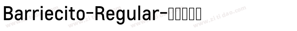 Barriecito-Regular字体转换