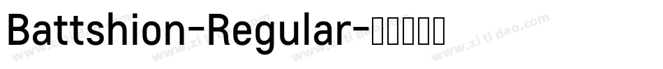 Battshion-Regular字体转换