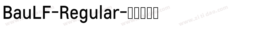 BauLF-Regular字体转换