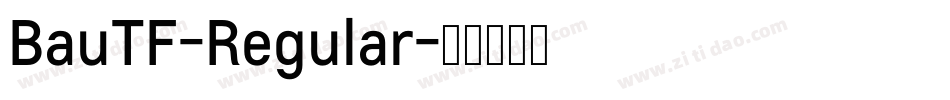 BauTF-Regular字体转换 BauTF-Regular字体转换