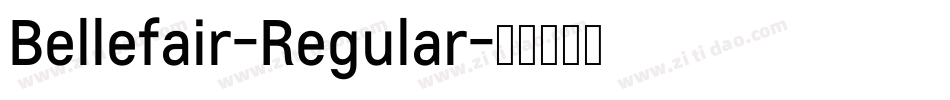Bellefair-Regular字体转换