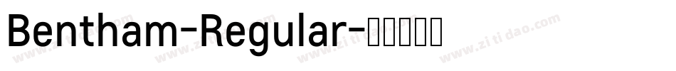 Bentham-Regular字体转换