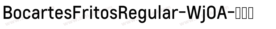 BocartesFritosRegular-WjOA字体转换