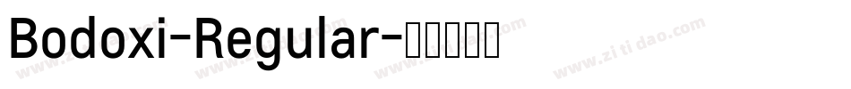 Bodoxi-Regular字体转换