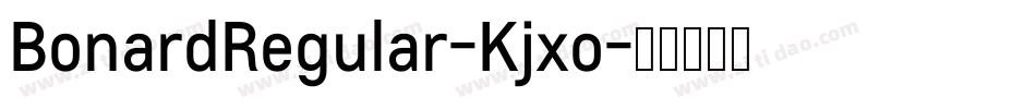 BonardRegular-Kjxo字体转换