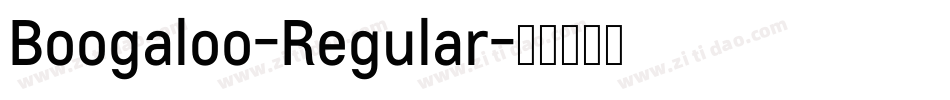 Boogaloo-Regular字体转换