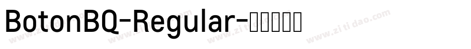 BotonBQ-Regular字体转换