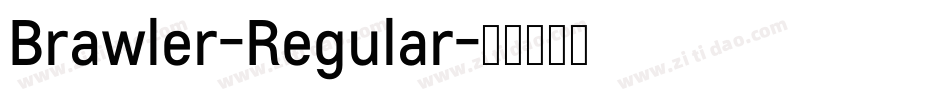 Brawler-Regular字体转换
