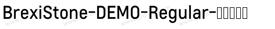 BrexiStone-DEMO-Regular字体转换