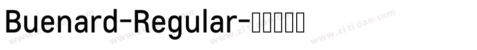 Buenard-Regular字体转换