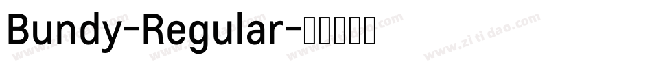 Bundy-Regular字体转换