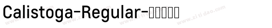 Calistoga-Regular字体转换 Calistoga-Regular字体转换