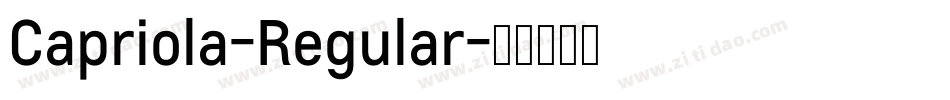 Capriola-Regular字体转换 Capriola-Regular字体转换