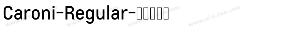 Caroni-Regular字体转换