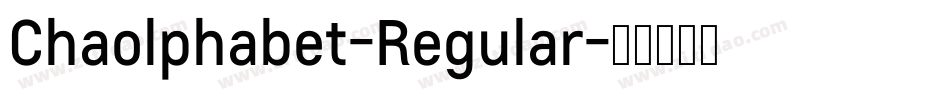 Chaolphabet-Regular字体转换