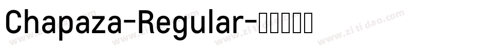 Chapaza-Regular字体转换